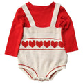 Cat & Jack Infant Baby Boys Red Tee Shirt & Heart Romper Pants Set