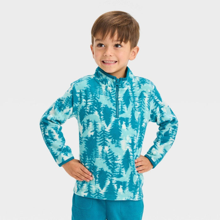 Cat & Jack Toddler Boys' Microfleece Mock Neck Pullover Sweatshirt