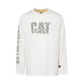 Caterpillar Big Boys Long Sleeve Diamond Plate Logo T-Shirt