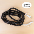CC59 - 4-in-1 Extra Long Beaded Charging Cable - Black