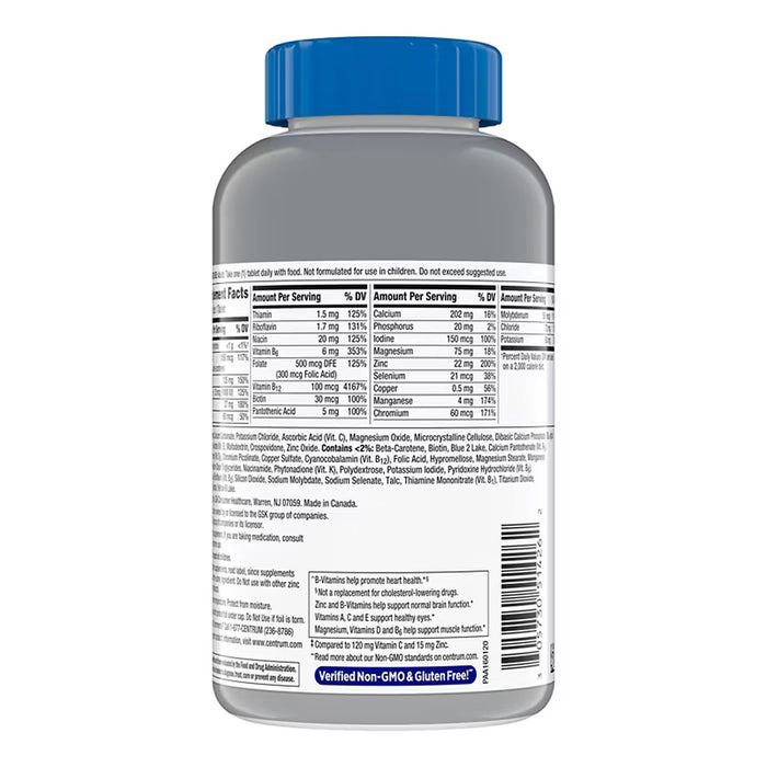 Centrum Silver Men 50+ Multivitamin and Multimineral Supplement - 275 Ct