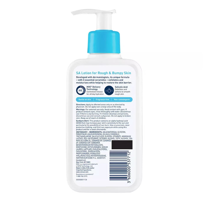 CeraVe SA Renewing Lotion for Rough & Bumpy Skin 8 oz - 12 Pack