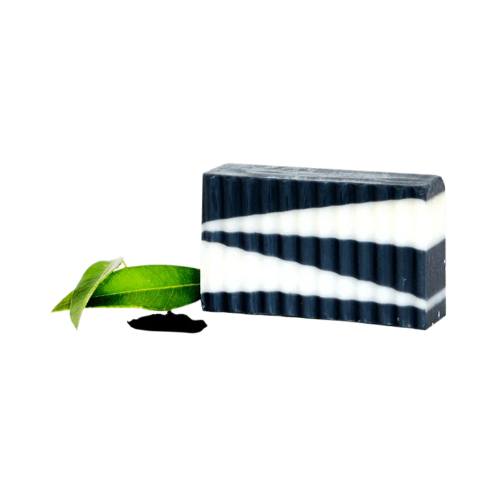 Charcoal Shea Myrtle Face Bar | Face Cleansing Shea Butter Soap With Tea Tree - Whitsunday Myrtle