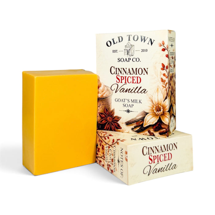 Cinnamon Spiced Vanilla Goat's Milk Soap - Old Town Soap Co.