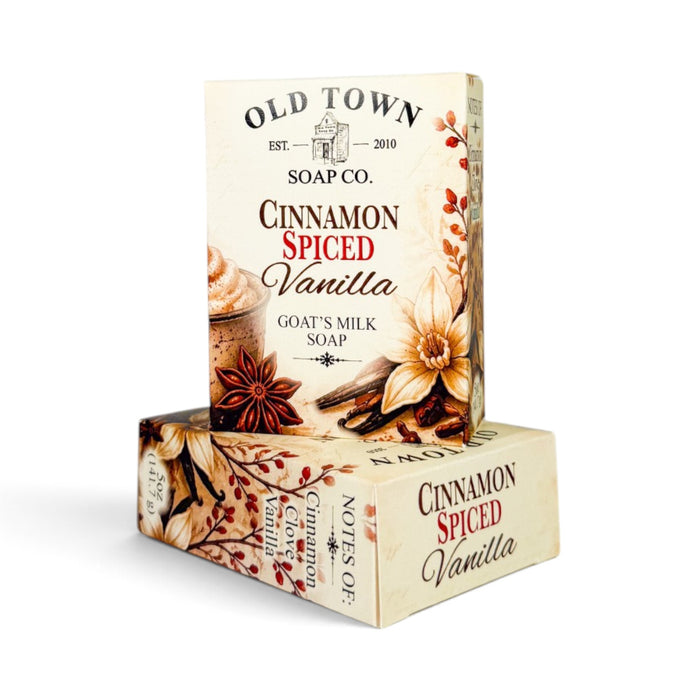 Cinnamon Spiced Vanilla Goat's Milk Soap - Old Town Soap Co.