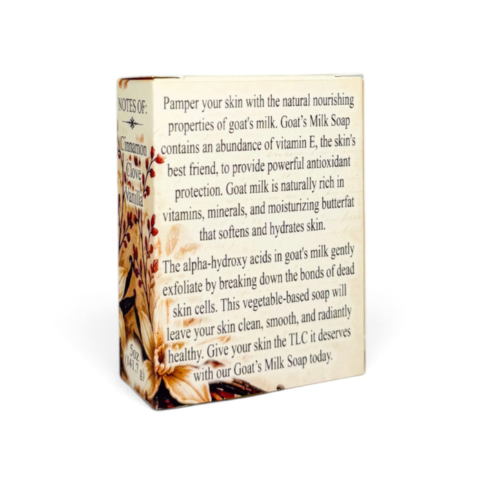 Cinnamon Spiced Vanilla Goat's Milk Soap - Old Town Soap Co.