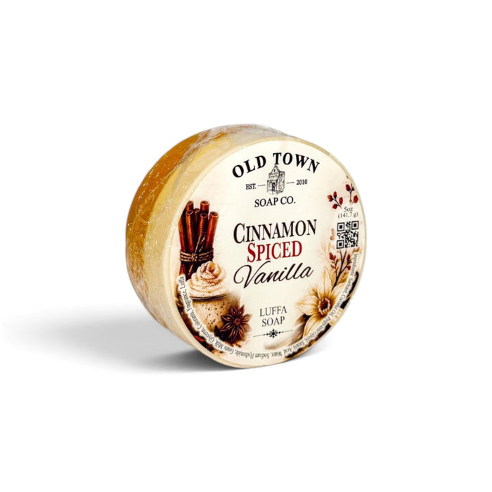 Cinnamon Spiced Vanilla Luffa Soap - Old Town Soap Co.