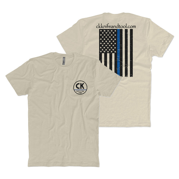 S / Cream/Blue Strip