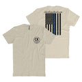 S / Cream/Blue Strip