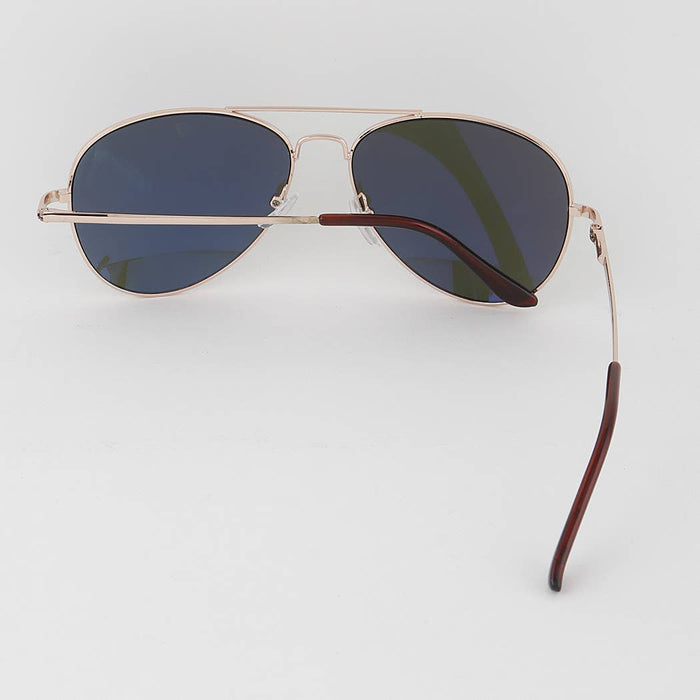 Classic Brown Lens Tinted Aviator Sunglasses