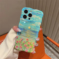 Coastal Bloom Wavy Luxe MagSafe Case for iPhone — ✨ ✨ Premium Features & Benefits Signature Wavy Luxe Design — The trendy, sculpted wave border frames the artwork beautifully while providing an ergon