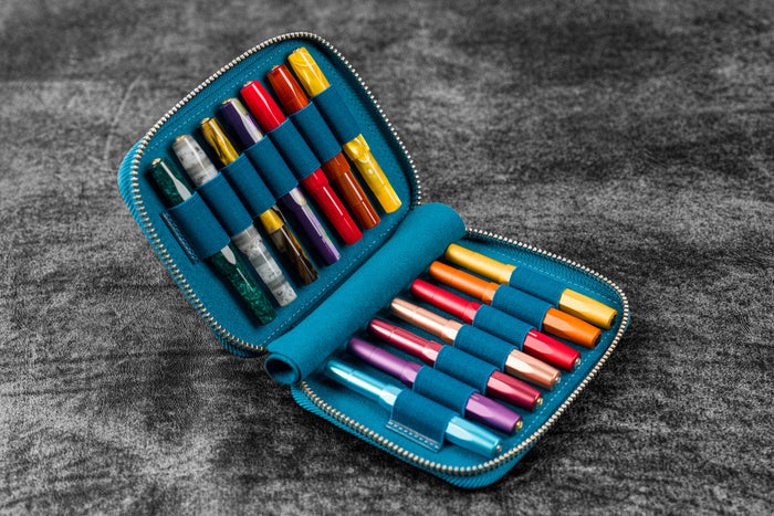 Collector Pen Case for 14 Kaweco Pens - C.H Ocean Blue
