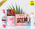 Complete Skincare & Body Wellness Set – 6-in-1 Beauty Kit - All-in-One Skincare & Bodycare Bundle - Shaan, Emilia, Femfresh, Mukhallat, Snail Candy, Arabic Herbal -- United Arab Emirates -- Pinky Cosmetics