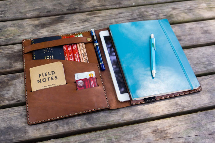 Composition Notebook Cover With iPad Air/Pro Pocket - Brown
