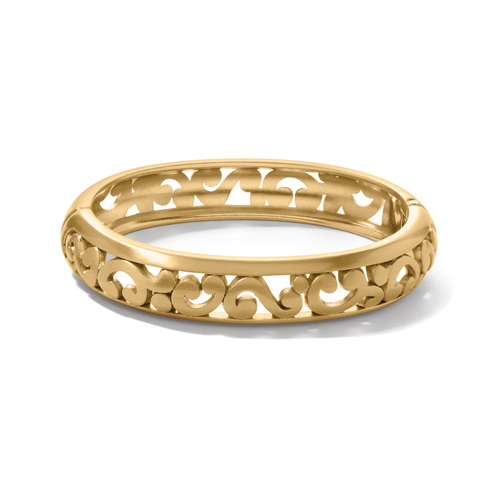 Contempo Medium Hinged Bangle/Gold