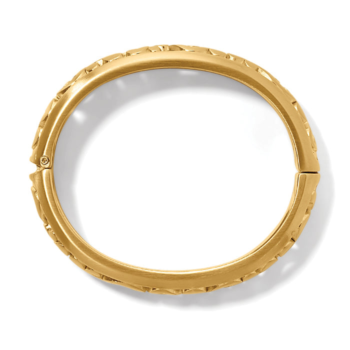 Contempo Medium Hinged Bangle/Gold