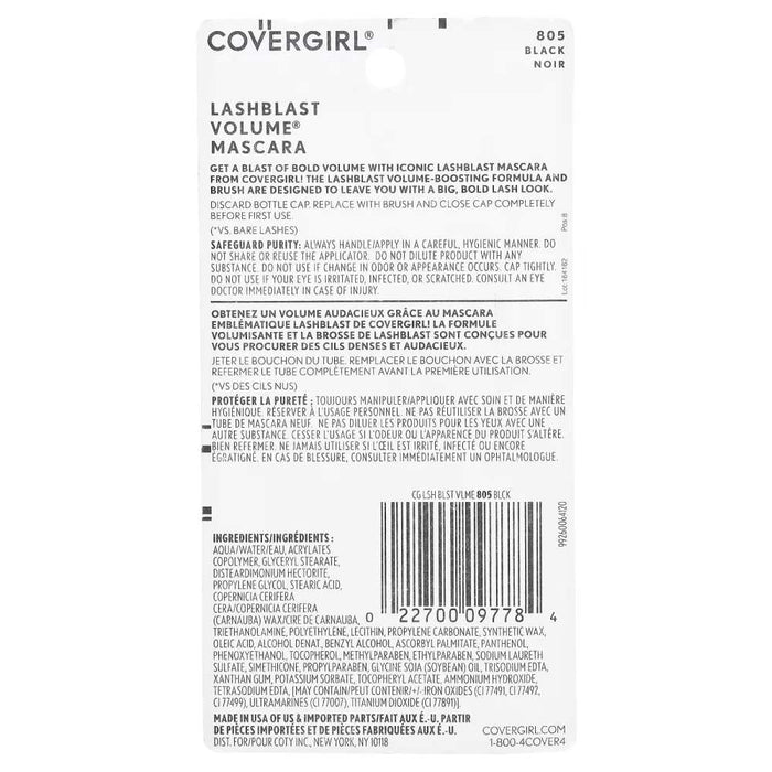 Covergirl - LashBlast Volume Mascara, Very Black [800] - 0.44 Oz - 24 Pack