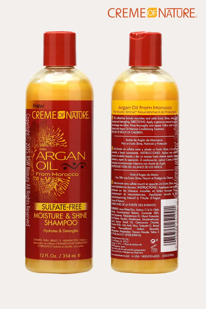 CREME OF NATURE ARGAN OIL MOISTURE & SHINE SHAMPOO - BSW BEAUTY CANADA