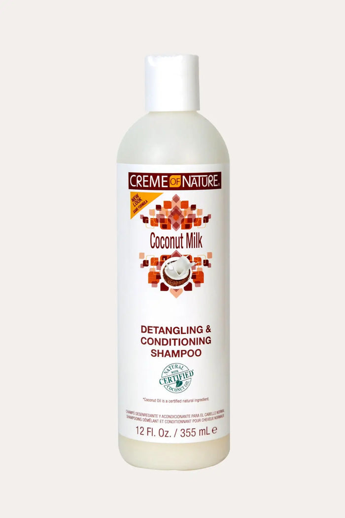 CREME OF NATURE COCONUT MILK DETANGLING & CONDITIONING SHAMPOO 12oz CREME OF NATURE