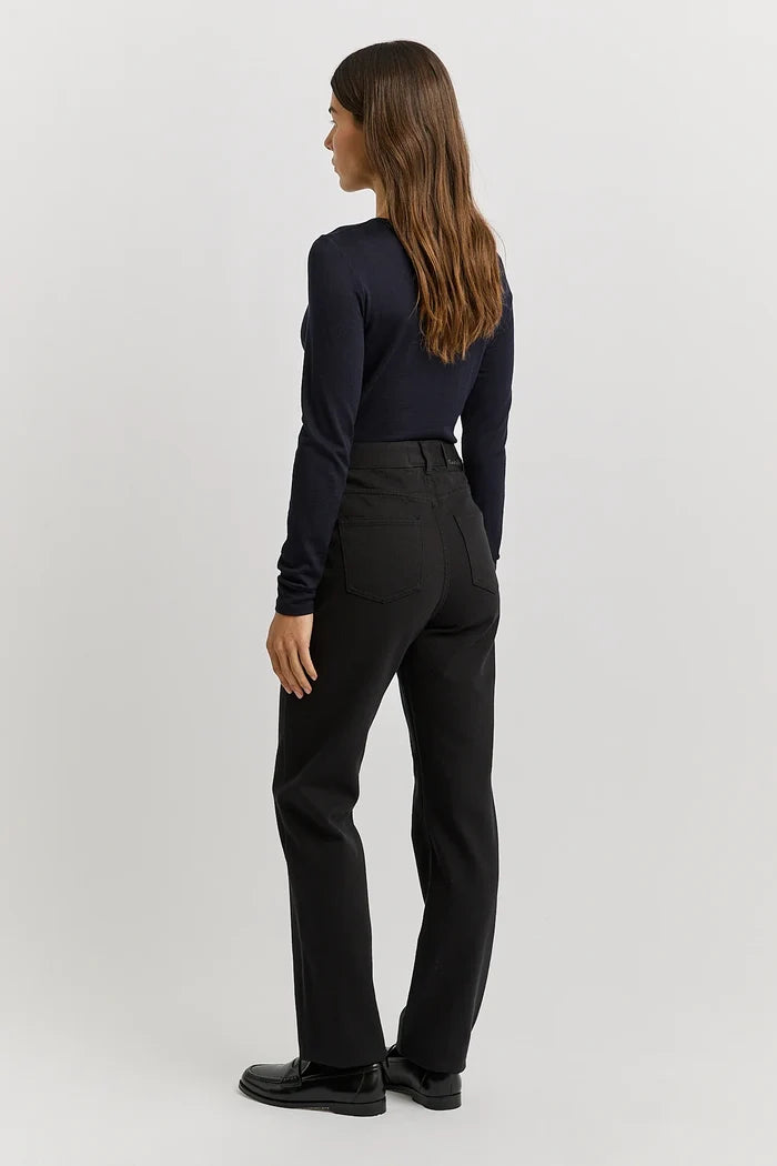 CREW MERINO TEE | French Navy - Darling & Domain