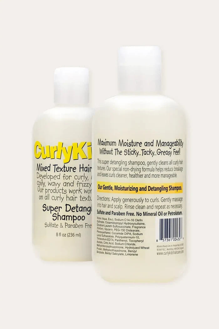 CURLY KIDS SUPER DETANGLE SHAMPOO 8oz CURLY KIDS