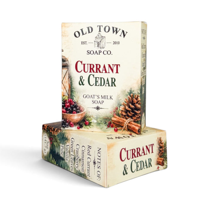 Currant & Cedar Goat's Milk Soap - Old Town Soap Co.