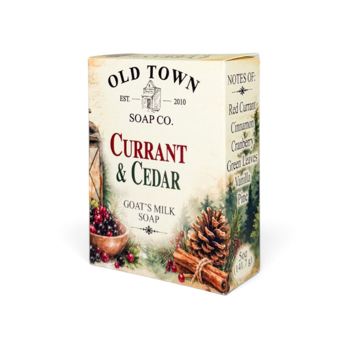 Currant & Cedar Goat's Milk Soap - Old Town Soap Co.