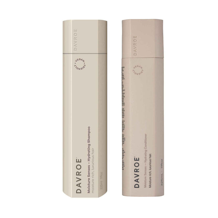 Davroe Moisture Senses Hydrating Shampoo, Conditioner & Ends Repair Leave-In Treatment