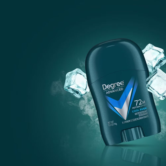 Degree Men Cool Rush Antiperspirant Deodorant Stick, 0.5 oz - 36 Pack - Travel Size