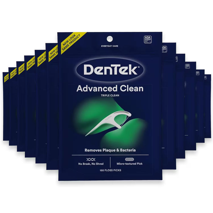 DenTek Triple Clean Floss Picks, 150 Ct - 30 Pack