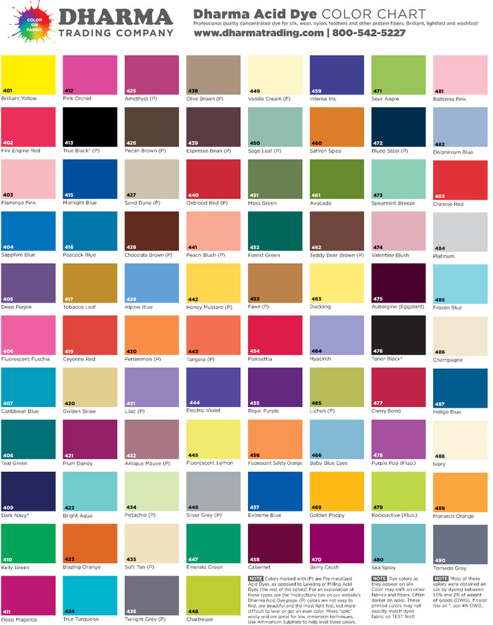 Dharma Acid Dyes Color Poster