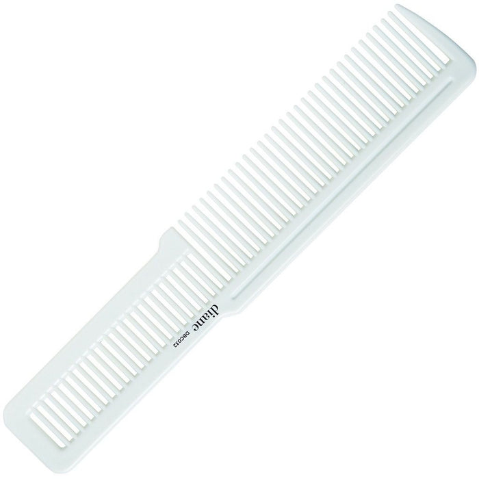 Diane 8" Flat Top Comb White  # DBC032 - Palms Fashion Inc.