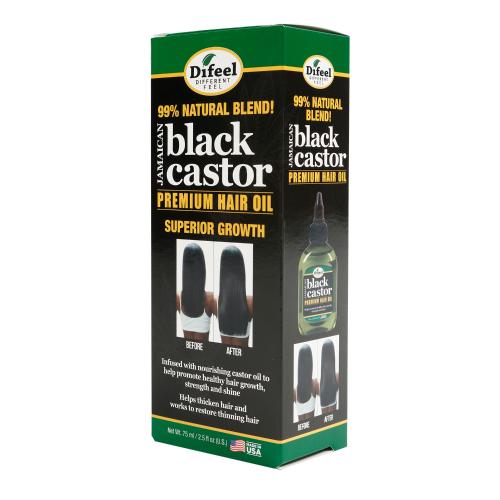 Difeel Jamaican Black Castor Superior Growth Premium Hair Oil 2.5 oz - Palms Fashion Inc.