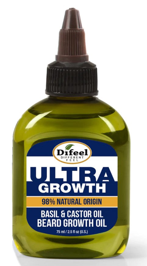 DIFEEL MENS ULTRA GROWTH BASIL AND CASTOR BEARD OIL 2.5 OZ. - Palms Fashion Inc.