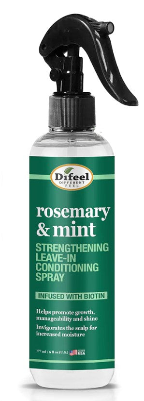 DIFEEL ROSEMARY AND MINT STRENGTHENING LEAVE-IN CONDITIONING SPRAY WITH BIOTIN 8 OZ. - Palms Fashion Inc.