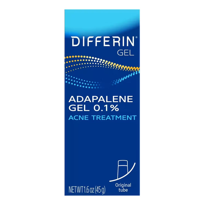 Differin Gel 0.1% Adapalene Acne Treatment – 1.6 oz - 12 Pack