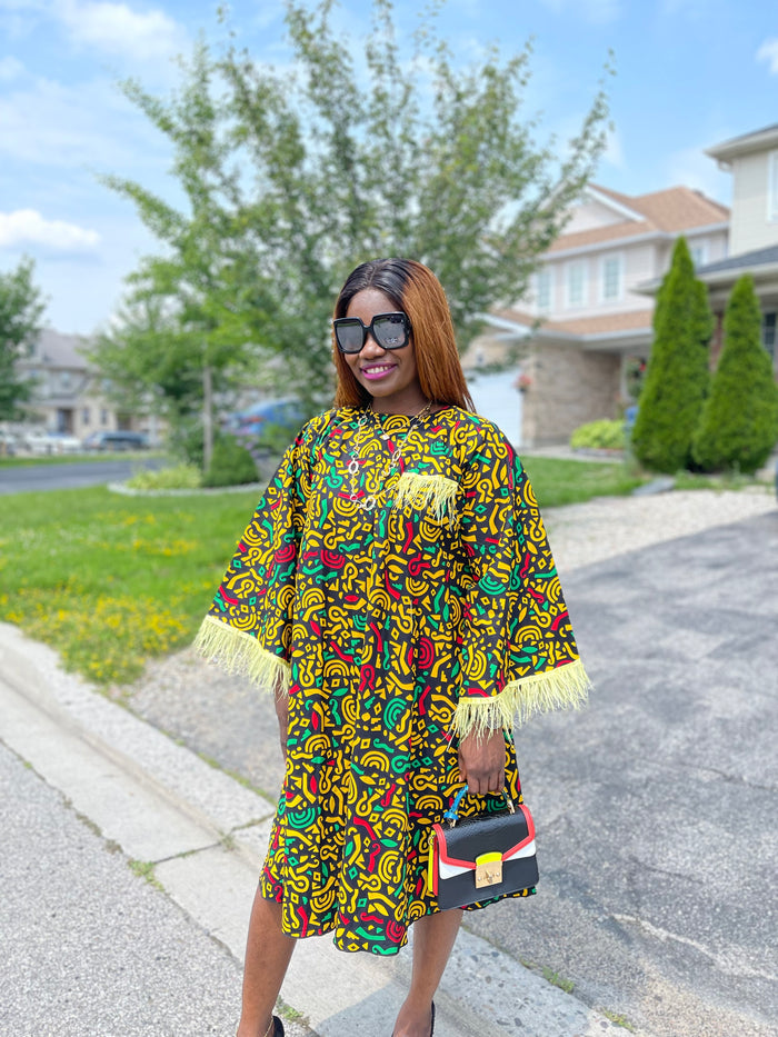 Diora 01 - Beautiful African print Ankara Dress