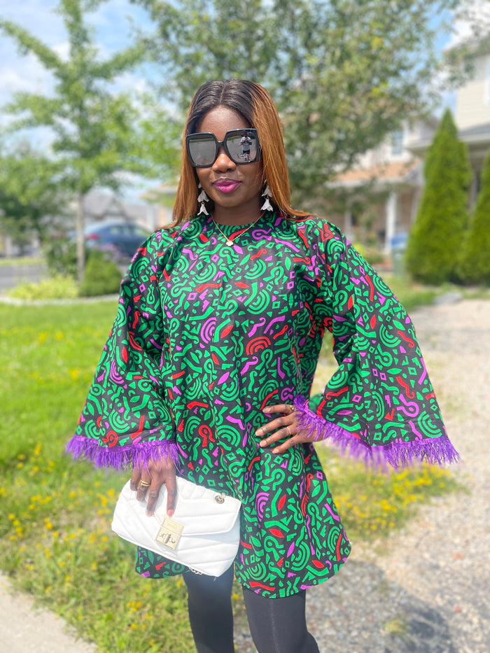 Diora 03 - Beautiful African print Ankara Dress