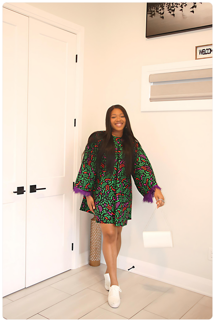 Diora 03 - Beautiful African print Ankara Dress