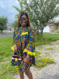 Diora 04 - Beautiful African print Ankara Dress