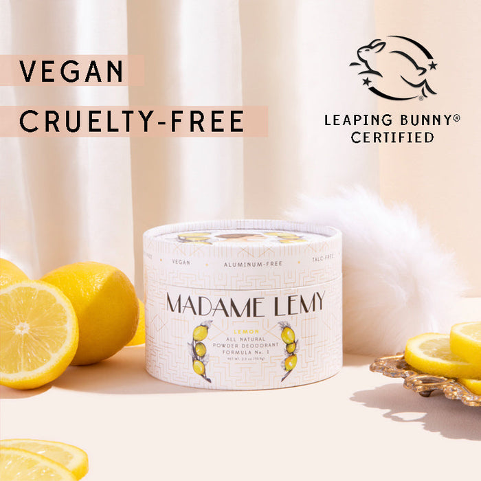 DISCONTINUED - Le Petit Lemon and Bergamot Powder: Deodorant, Body Powder, Dry Shampoo | Madame Lemy