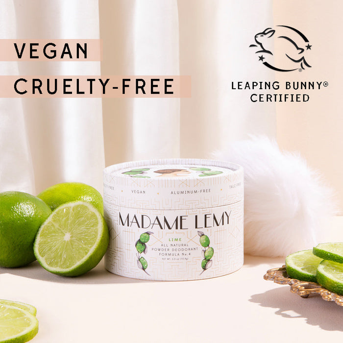 DISCONTINUED -  Le Petit Lime and Bergamot Powder: Deodorant, Body Powder, Dry Shampoo | Madame Lemy