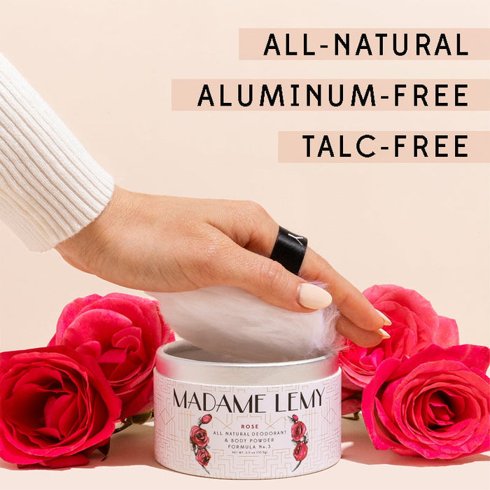 DISCONTINUED - Le Petit Rose Powder: Deodorant, Body Powder, Dry Shampoo | Madame Lemy