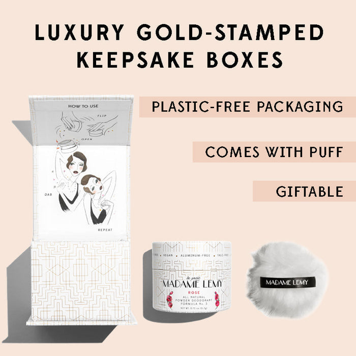 DISCONTINUED - Le Petit Rose Powder: Deodorant, Body Powder, Dry Shampoo | Madame Lemy