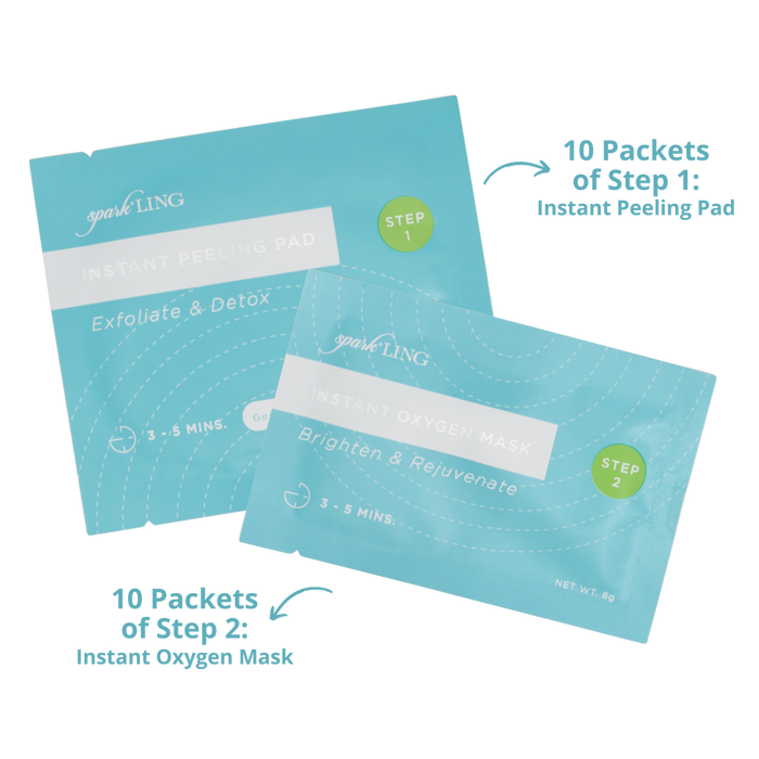DISCONTINUED - SparkLing Instant DIY O2 Facial Kit (10 Treatments)| Ling Skincare