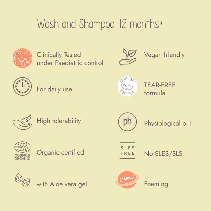 DISCONTINUED -Dadaumpa Wash And Shampoo 12months+ Organic Certified (12.84 Fluid Ounce) | GFL Cosmetics