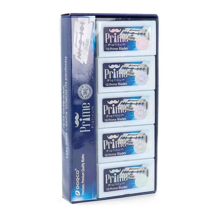 Dorco Prime Platinum Double Edge Razor Blades 100pk - BUYBARBER.COM