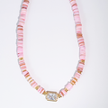 Dream Pop Gemstone Necklace: Pink