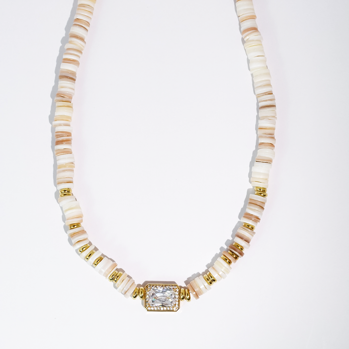 Dream Pop Gemstone Necklace: Pink