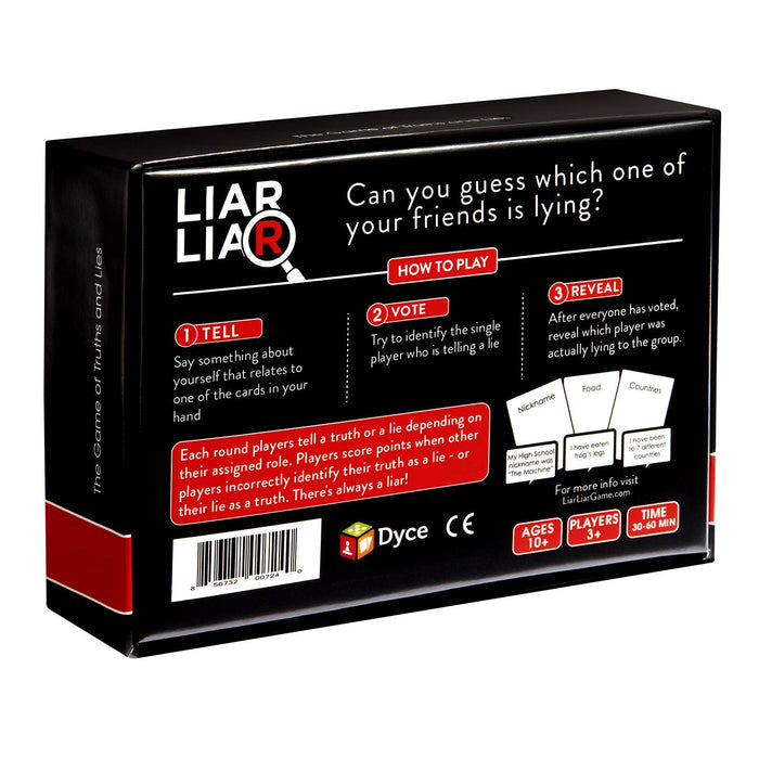 Dyce Games - LIAR LIAR: The Family Friendly Game of Truths and Lies